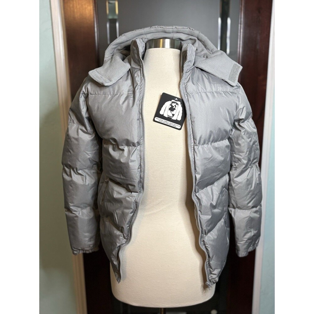 New The Warming Project Gray Puffer Coat Jacket Size 10 Child Large Retail $60